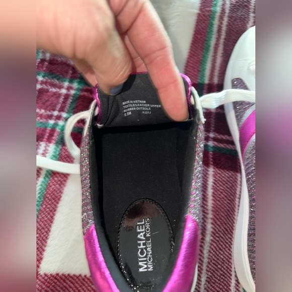 NWT MICHAEL KORS DONNA SNEAKERS SPARKLING SIZE 8.5 - Picture 5 of 9